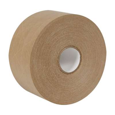 3" x 600'  Water Activated Reinforced Custom kraft paper gummed tape for carton packing