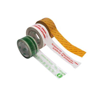 2inch 110yards custom offer printed design logo transparent bopp packing washi tape for carton sealing use