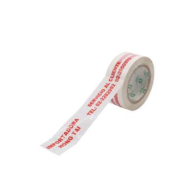 China supplier custom logo printing strong adhesive bopp packing tape rolls with company brand tel logo name on the tape