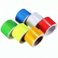 Red and White Adhesive Safety Warning Pvc reflective tape for trucks